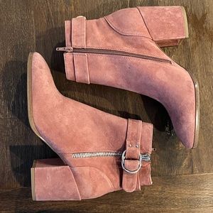 Steven by Steve Madden Pink Block
Heel Ankle Boot, Size 9